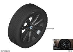 BMW LA WHEEL V-SPOKE 413 - 17'' diagram for BMW 3 Series F31 LCI 320d ed