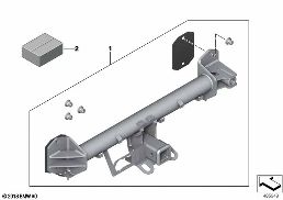 ชตต.เติมคัปปลิงเทรลเล่อร์แบบถอดออกได้ diagram for BMW X1 U11 18d