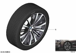 BMW lättmetallfälg V-eker 463 - 21