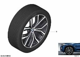 BMW 輕質合金輪輞 M Perf.Y 型輪輻 701M - 21