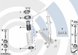 取付けセット サポート ベアリング diagram for BMW X3 F25 20dX