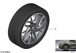 BMW LA WHEEL TURBINE STYLING 487 - 19'' diagram for BMW 2 Series F45 Active Tourer LCI 218dX