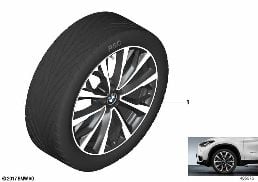 BMW LA WHEEL V-SPOKE 573 - 19'' diagram for BMW X1 F48 20dX