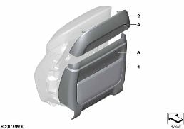 INDIVID. REAR PANEL,LEATHER COMFORT SEAT diagram for BMW 5 Series G30 530dX