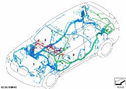 MAIN WIRING HARNESS diagram for BMW X3 G08 30iX