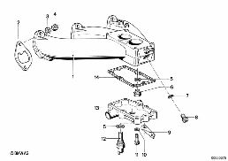 ระบบท่อร่วมไอดี diagram for BMW 5 Series E12 528