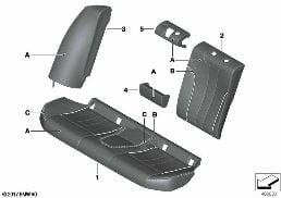 INDIVID.THROUGH-LOADING SYST.,REAR SEAT diagram for BMW 5 Series G30 530dX