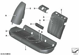 INDIVID.THROUGH-LOADING SYST.,REAR SEAT diagram for BMW 5 Series G31 Touring 520d