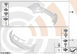 取付けセット バンパー diagram for BMW X3 F25 20dX
