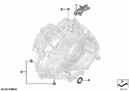 Afzonderlijke transm.onderdelen 7DCT300 diagram for BMW X1L F49 LCI X1 25Li