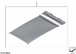 PANORAMA GLASS ROOF, ROLLER diagram for BMW X3 G01 30iX