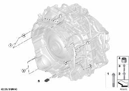 ATTACHMENT/HANGER ASSEMB. 7HDT400/400M diagram for BMW X2 U10 20dX