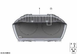 INSTRUMENT CLUSTER diagram for BMW X1 F48 LCI 20d