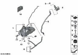 SCR 시스템 diagram for BMW 4 Series F33 LCI 435dX