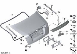 Portellone posteriore diagram for BMW Rolls-Royce Phantom RR11 Phantom