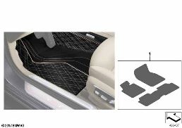 FLOOR MATS EXCLUSIVE diagram for BMW 7 Series G12 740LdX