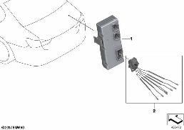 CONTROL UNIT FOR DECKLID FUNCTION MODULE diagram for BMW X3 G08 30iX