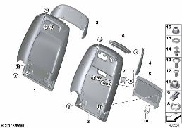 Siedzenie przednie, tylna ścianka I diagram for BMW Rolls-Royce Ghost RR21 Ghost