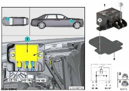 Relais électroventilateur 800/1000 W K5 diagram for BMW Rolls-Royce Cullinan RR31 Cullinan