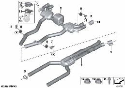 EXHAUST SYSTEM, REAR