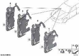 HOLDER FOR BODY DOMAIN CONTROLLER BDC diagram for BMW 5 Series G38 530Le