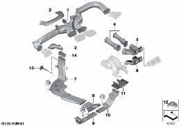 AIR CHANNEL diagram for BMW 6 Series G32 GT 630i