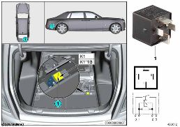 relé vzduchového pérování nápravy K1 diagram for BMW Rolls-Royce Phantom RR11 Phantom