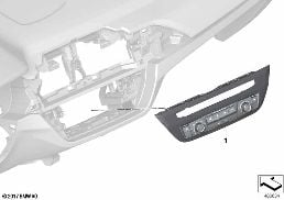 A/C CONTROL PANEL diagram for BMW X3 G01 20i