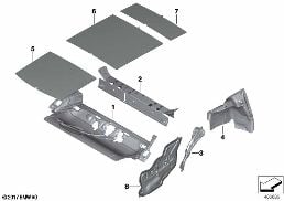 Ses izolasyonu, Arka diagram for BMW MINI Clubman F54 One