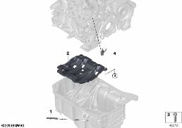ENGINE BLOCK MOUNTING PARTS diagram for BMW 2 Series F46 Gran Tourer 218i