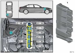 Integrerad försörjningsmodul Z11 diagram for BMW 5 Series F90 M5 LCI M5 CS