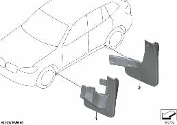 擋泥板 diagram for BMW X3 G01 30iX