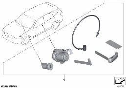 SINGLE KEY LOCKING SYSTEM DISPLAY KEY diagram for BMW X4 G02 30dX