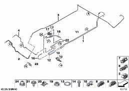 Palivové potrubí/palivový filtr diagram for BMW MINI F56 Cooper