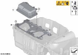 HIGH-VOLTAGE BATTERY SAFETY BOX diagram for BMW 5 Series G38 530Le