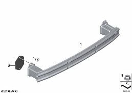 Supporto posteriore diagram for BMW X2 F39 25iX