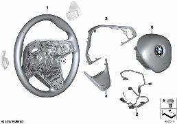 SPRT ST. WHEEL, LEATHER, SHIFT PADDLES
