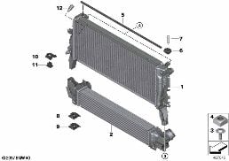 COOLANT RADIATOR MOUNTING HARDWARE