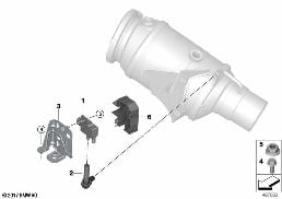 PETROL PARTICUL.FILTER SENS./MOUNT.PARTS diagram for BMW i8 I12 LCI i8