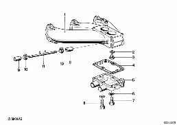 ระบบท่อร่วมไอดี diagram for BMW 5 Series E12 528