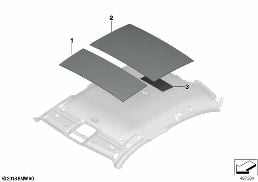 SOUND INSULATION ROOF diagram for BMW 3 Series G20 Sedan 330d