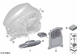 SINGLE PARTS, HEADLIGHT LED