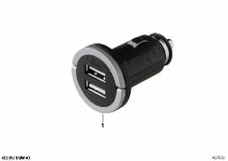 USB SEPARATE COMPONENTS diagram for BMW X1 F48 25iX