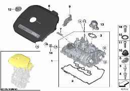 CYLINDER HEAD COVER/MOUNTING PARTS