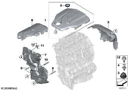 ENGINE ACOUSTICS diagram for BMW 3 Series F30 LCI 320d ed