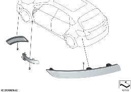 SIDE MARKER LIGHT / REFLECTOR diagram for BMW 2 Series F46 Gran Tourer 220i