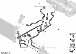 COOLANT HOSES FOR AUXILIARY HEATER