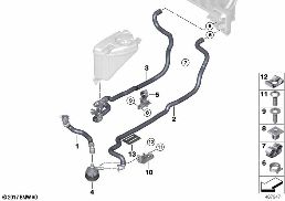 COOLING WATER HOSES diagram for BMW 7 Series G12 M760LiX