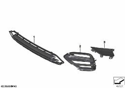 Revestimiento embellecedores del. diagram for BMW X4 G02 30iX