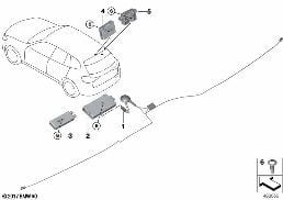 COMPONENTS, ANTENNA AMPLIFIER diagram for BMW X3 G01 20i